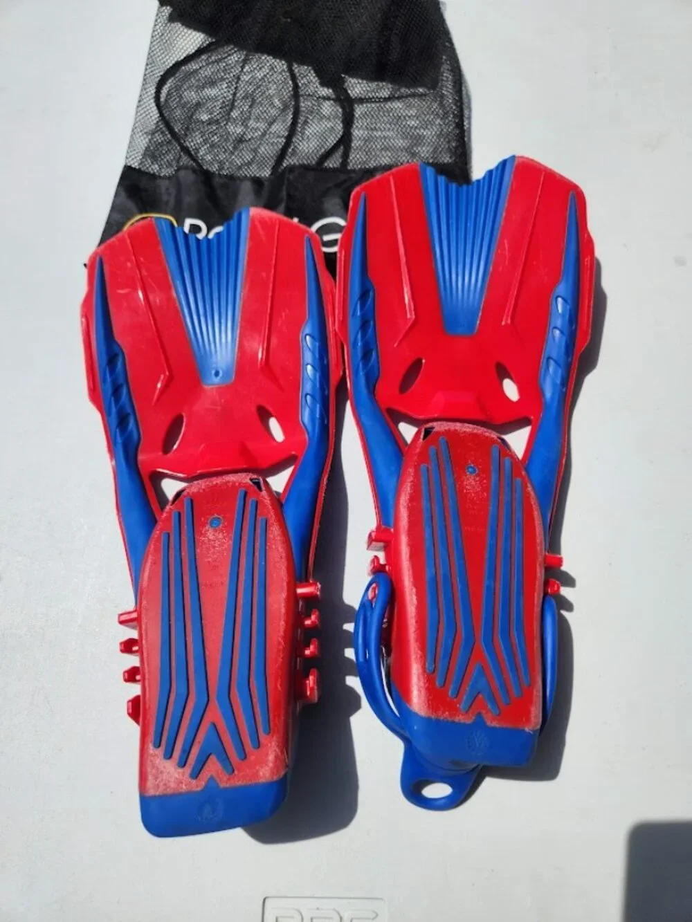 Snorkeling Gear Snorkel Fins Flippers Swimming Water Sports Set Diving Lightweig
